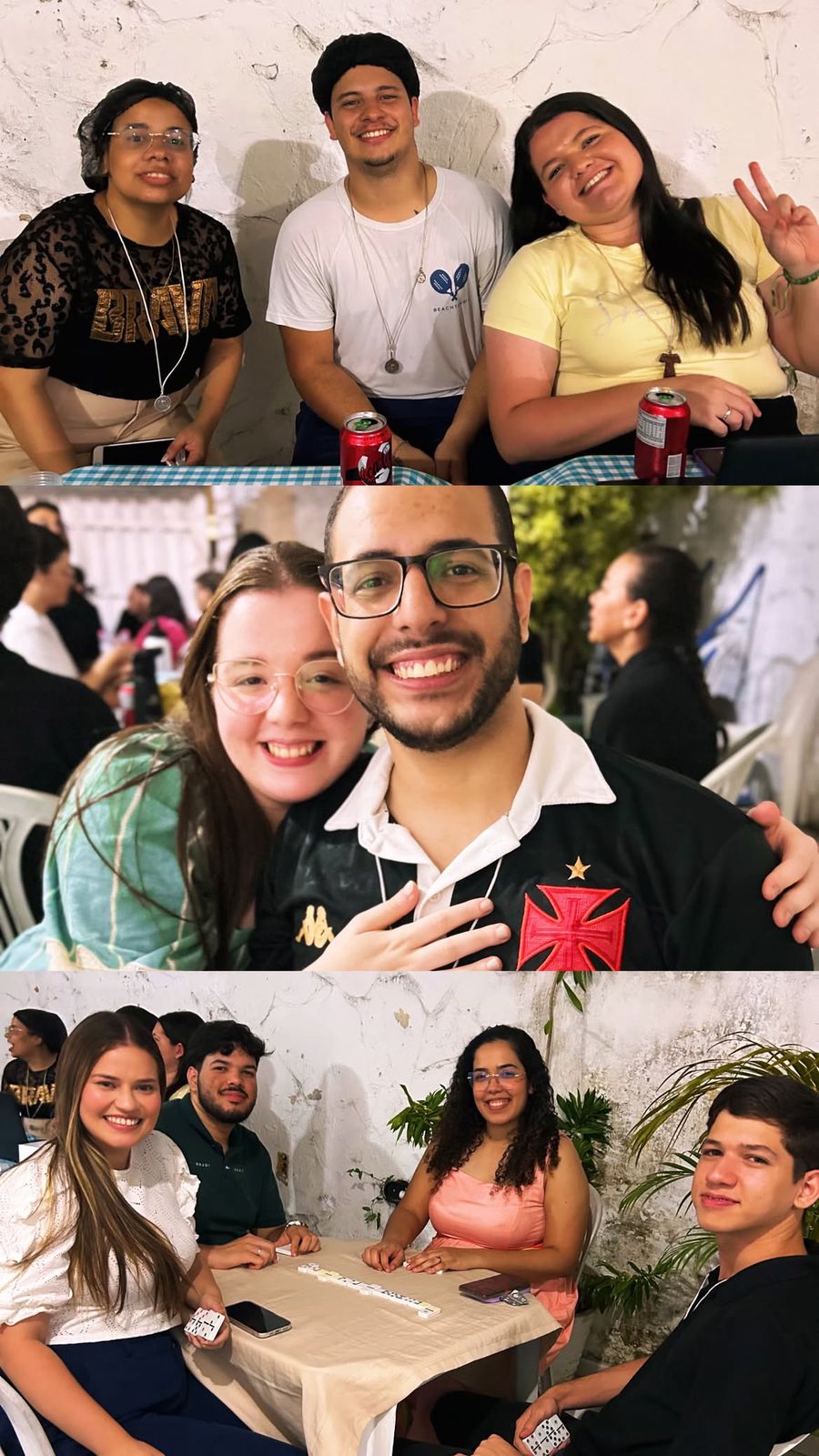 Família da Hamburgada da Cruz reunida